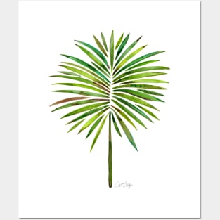 fan palm green Posters and Art